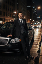 Caravelli "Tribeca" Black 2-Button Notch Tuxedo (2-Piece Set)