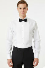 Cardi "Charles" White Spread Collar Tuxedo Shirt