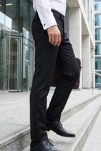 Cardi "Christopher" Black Luxury Viscose Blend Tuxedo Pants
