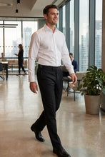 Cardi "Christopher" Black Luxury Viscose Blend Tuxedo Pants