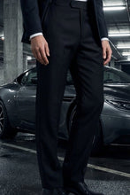 Cardi "Christopher" Black Luxury Viscose Blend Tuxedo Pants