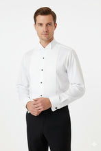 Cardi "David" White Wingtip Tuxedo Shirt