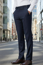 Cardi "Ethan" Navy Super 150's Luxury Viscose Blend Suit Pants