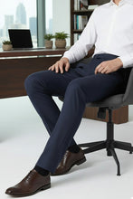 Cardi "Ethan" Navy Super 150's Luxury Viscose Blend Suit Pants