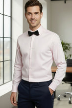 Cardi "Jamison" Pink Twill Spread Collar Dress Shirt