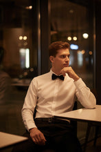 Cardi "Jamison" White Twill Spread Collar Dress Shirt