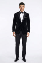 Cardi "Liam" Black Velvet Jacket (Separates)