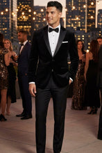 Cardi "Liam" Black Velvet Jacket (Separates)