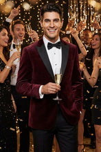 Cardi "Liam" Merlot Velvet Jacket (Separates)