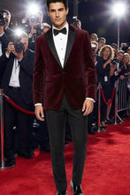 Cardi "Liam" Merlot Velvet Jacket (Separates)