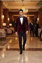 Cardi "Liam" Merlot Velvet Jacket (Separates)