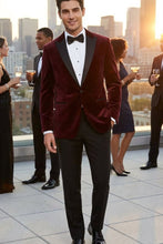 Cardi "Liam" Merlot Velvet Jacket (Separates)