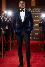 Cardi "Liam" Navy Velvet Jacket (Separates)