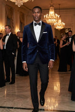 Cardi "Liam" Navy Velvet Jacket (Separates)