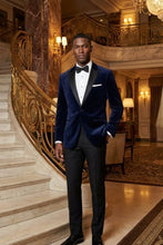 Cardi "Liam" Navy Velvet Jacket (Separates)