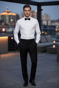Cardi Richard White Spread Collar Shirt 17.5 32-33 Slim