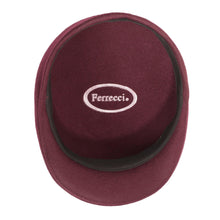 Classic Premium Wool Burgundy English Hat - Ferrecci USA 