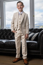 Cleo "Oasis" Kids Safari Sand Linen Suit (5-Piece Set)