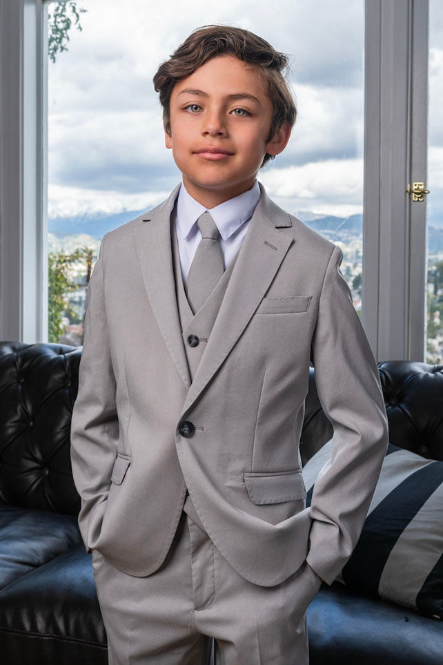 "Ramses" Kids Desert Fox Grey Suit 5-Piece Set