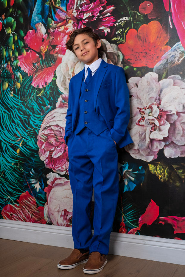 Cleo "Ramses" Kids Azure Blue Suit 5-Piece Set