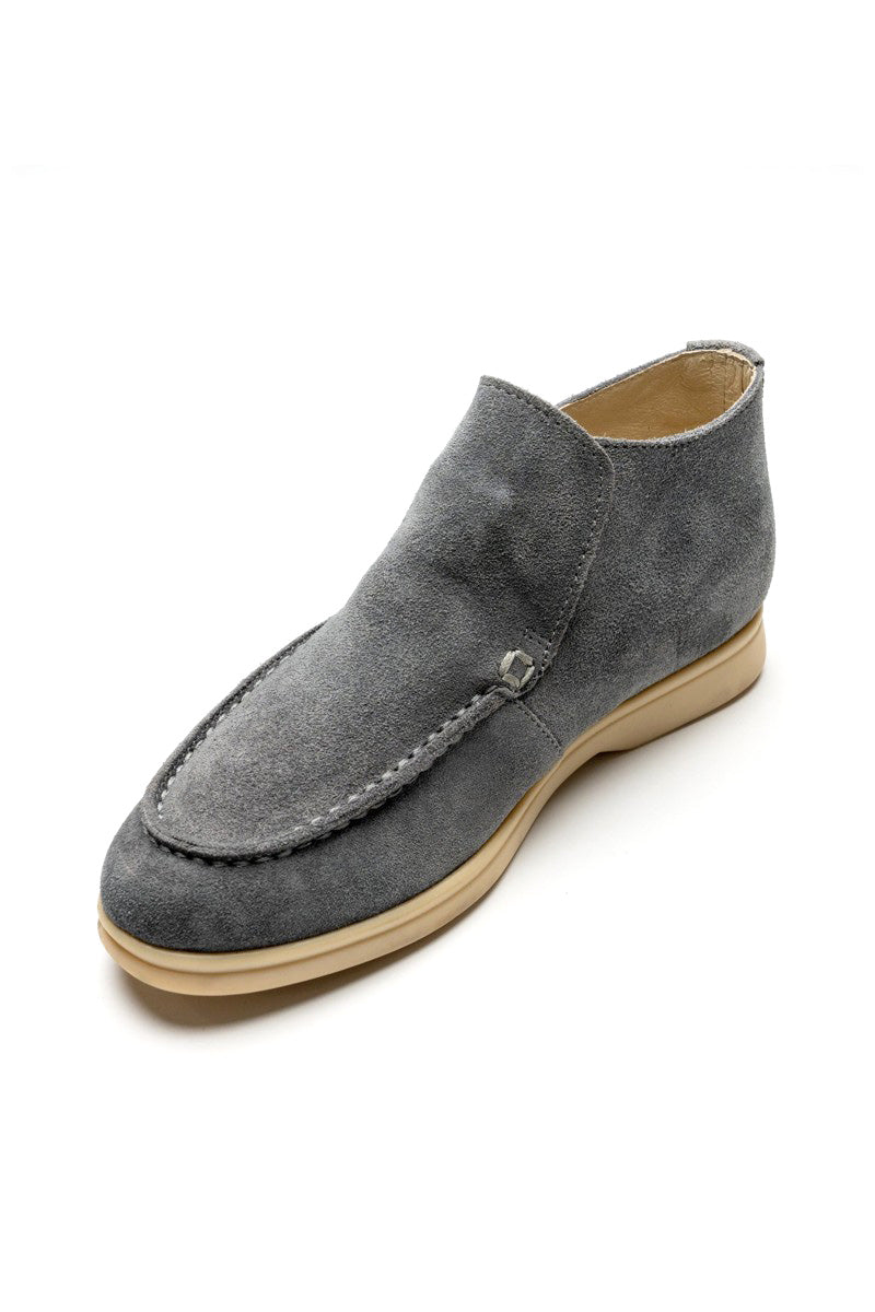 Cloud Cloth "High Strides" Kids Grey Dress Shoes