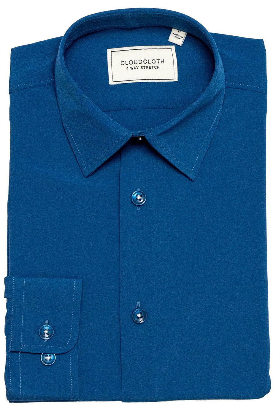 "Cloud Cloth" French Blue Laydown Dress Shirt