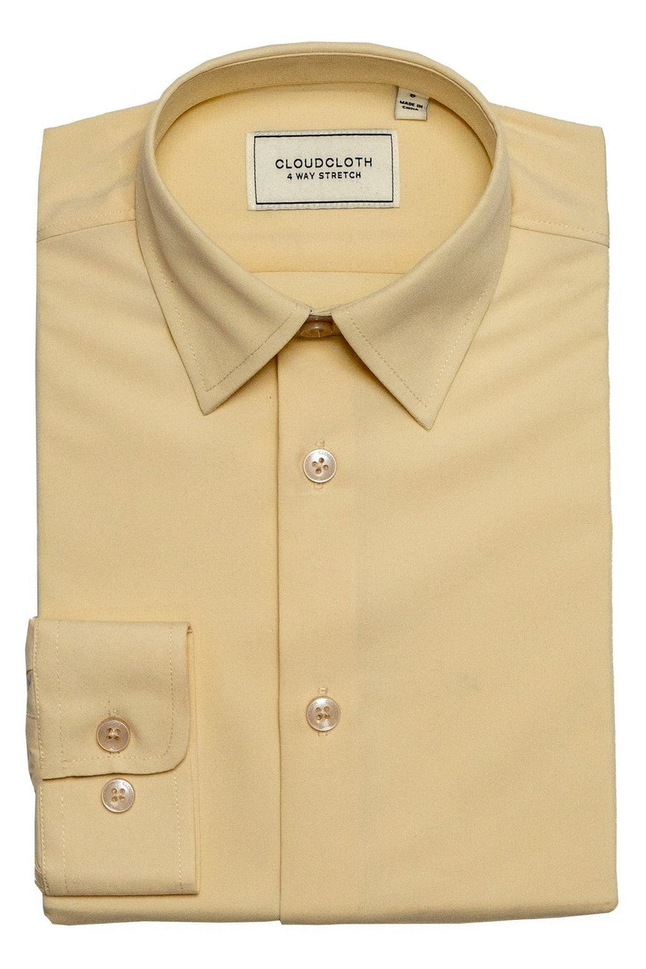 "Cloud Cloth" Off-White Laydown Dress Shirt