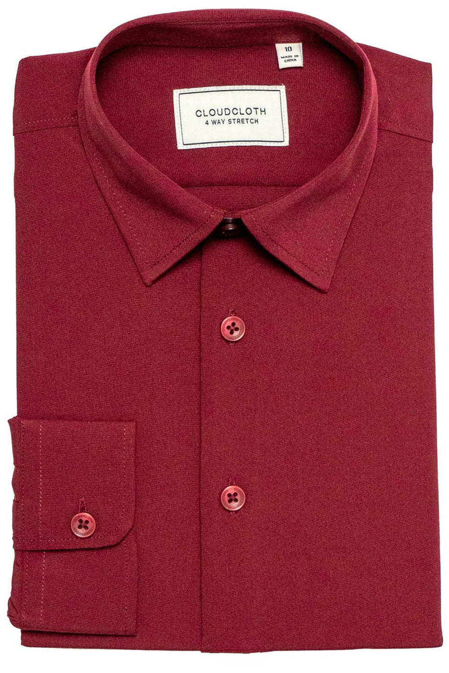 "Cloud Cloth" Sangria Laydown Dress Shirt