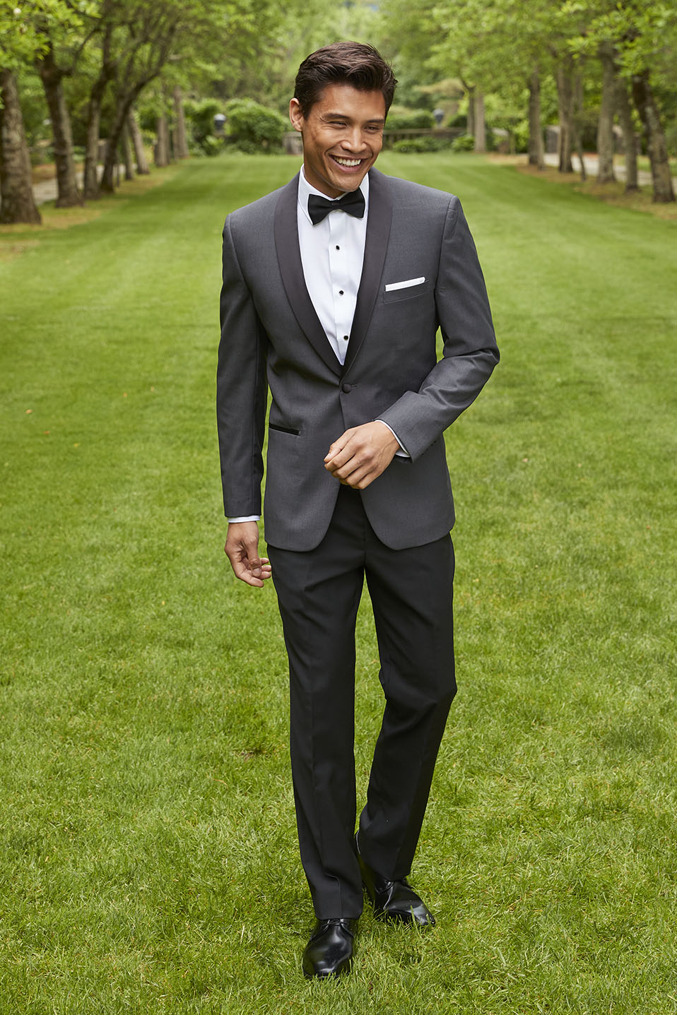 Couture 1910 "Arlo" Charcoal Tuxedo Jacket (Separates)