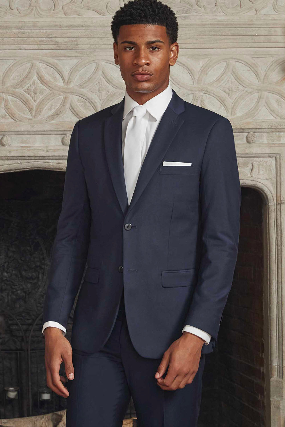 Couture 1910 Athens Navy Suit Jacket (Separates) 46L Slim Couture 1910 Athens Navy Suit Jacket (Separates) 46L Slim