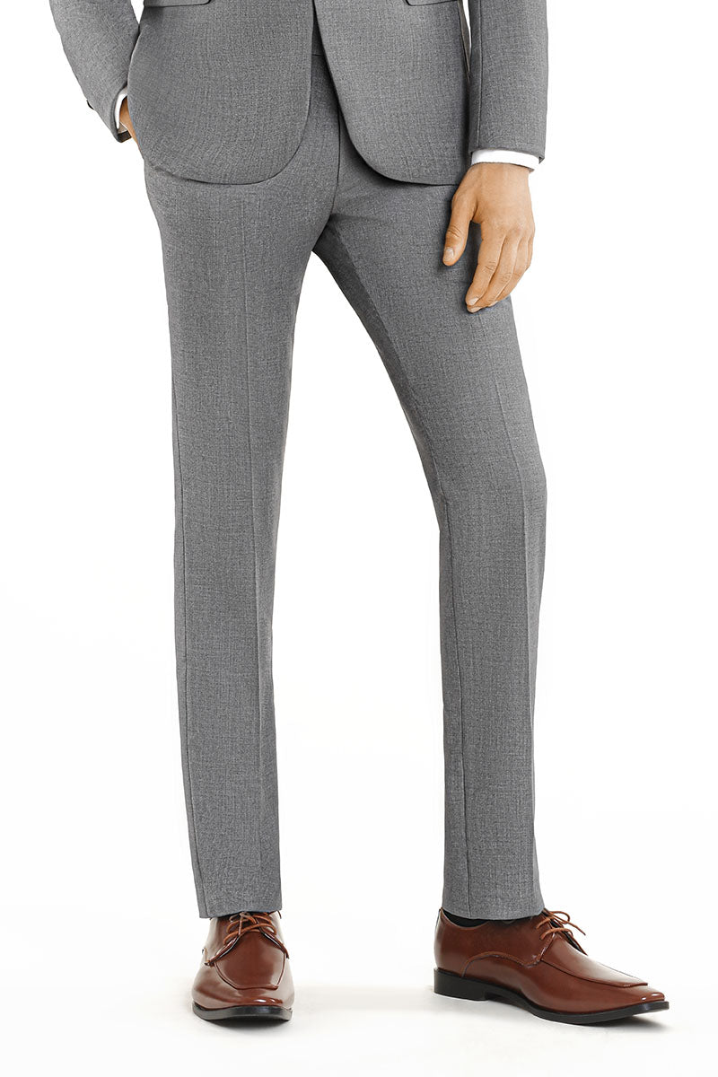 Couture 1910 "Monte" Grey Plain Front Pants