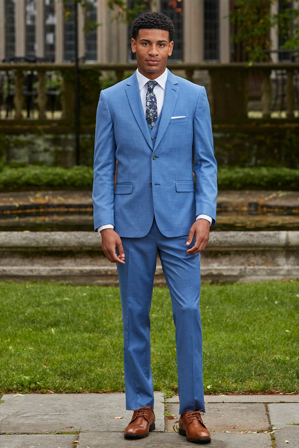 Couture 1910 "Sharkskin" Marine Blue Suit Jacket (Separates)