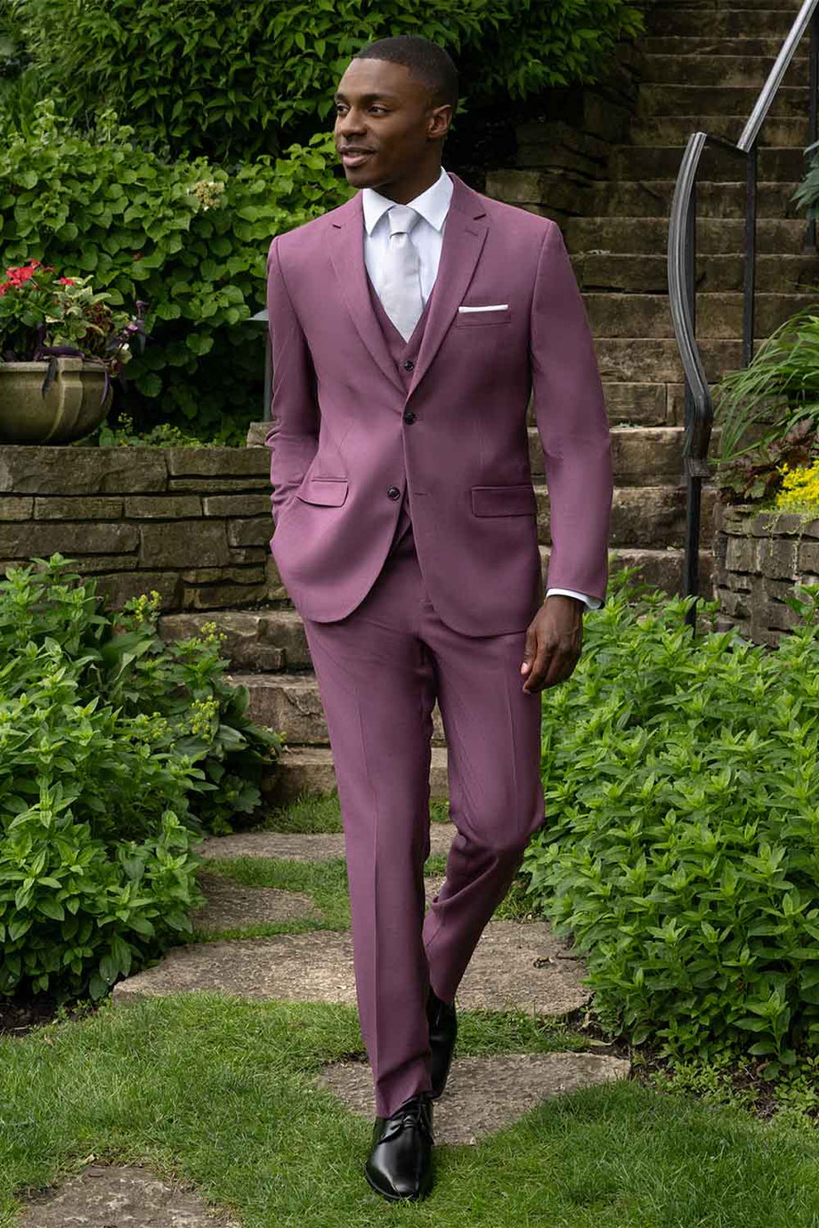 "Sharkskin" Violet Suit Jacket (Separates)