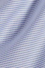 David Donahue Horizontal Dobby Blue & White Dress Shirt