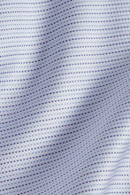 David Donahue Micro Dobby White & Blue Dress Shirt