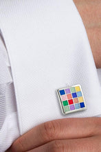 David Donahue Multi Color Checkerboard Cufflinks