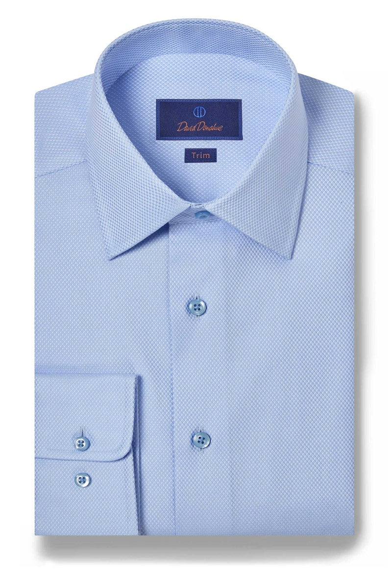 David Donahue Non-Iron Sky Blue Dress Shirt