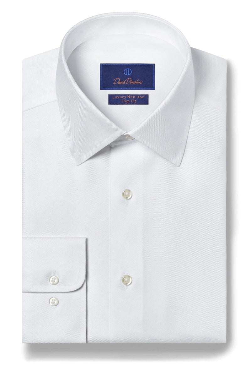 David Donahue Non-Iron White Dress Shirt