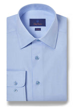 David Donahue Royal Oxford Sky Blue Dress Shirt