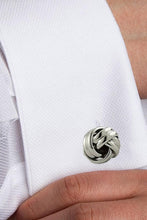David Donahue Silver Knot Brass Cufflinks