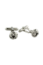 David Donahue Silver Knot Brass Cufflinks