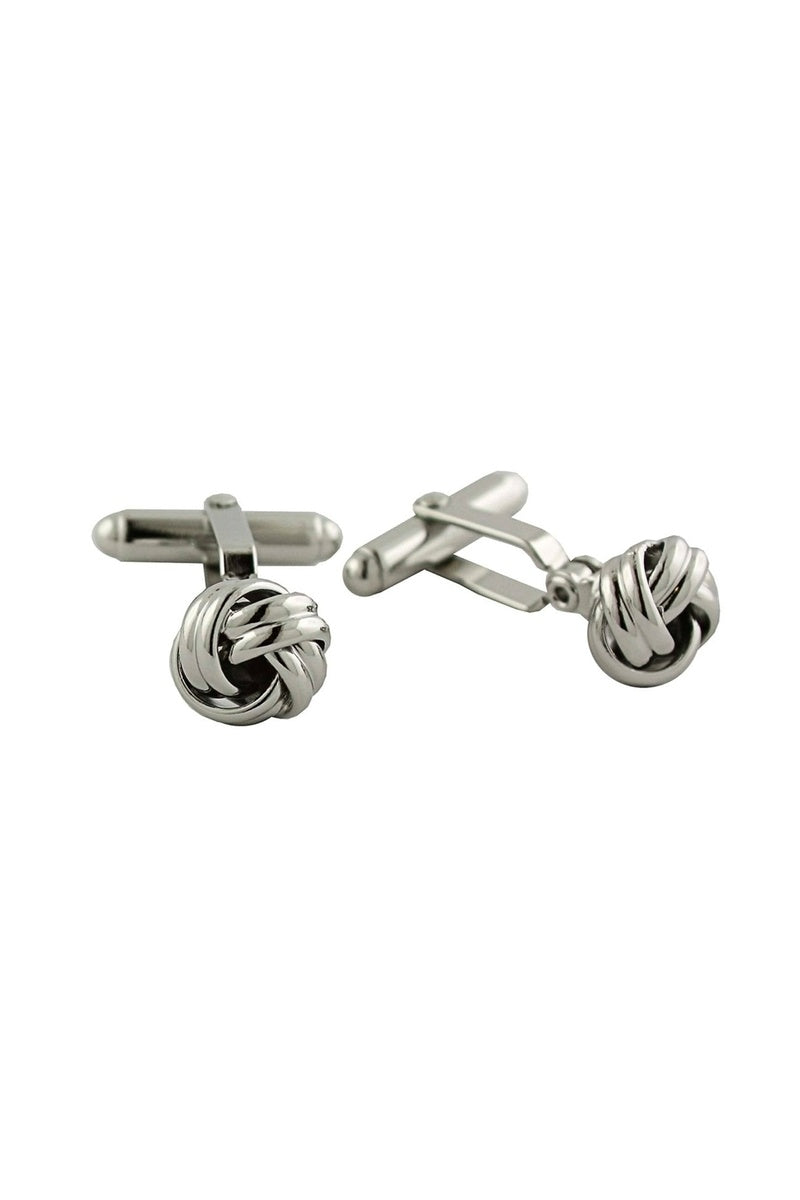 David Donahue Silver Knot Brass Cufflinks