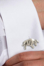 David Donahue Sterling Silver Bull & Bear Cufflinks