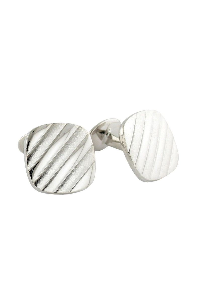 David Donahue Sterling Silver Cushion Cufflinks