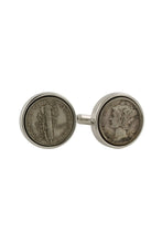 David Donahue Sterling Silver Dime Cufflinks
