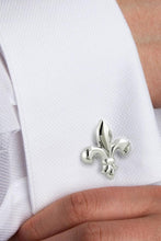 David Donahue Sterling Silver Fleur De Lis Cufflinks