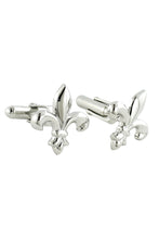 David Donahue Sterling Silver Fleur De Lis Cufflinks