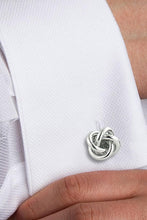 David Donahue Sterling Silver Love Knots Cufflinks