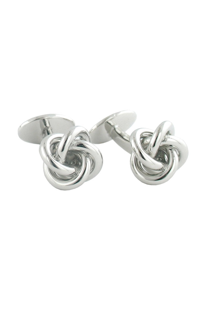 David Donahue Sterling Silver Love Knots Cufflinks