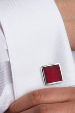 David Donahue Sterling Silver Paisley Wine Cufflinks
